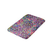 Kleurrijk Abstract Floral design Badmat (Gekanteld)