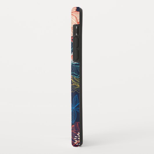 Kleurrijk Abstract Floral design Case-Mate iPhone Case (Achterkant/links)