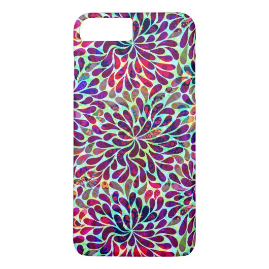 Kleurrijk Abstract Floral design Case-Mate iPhone Case (Achterkant)