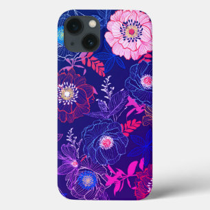 Kleurrijk Abstract Floral design  Case-Mate iPhone Case
