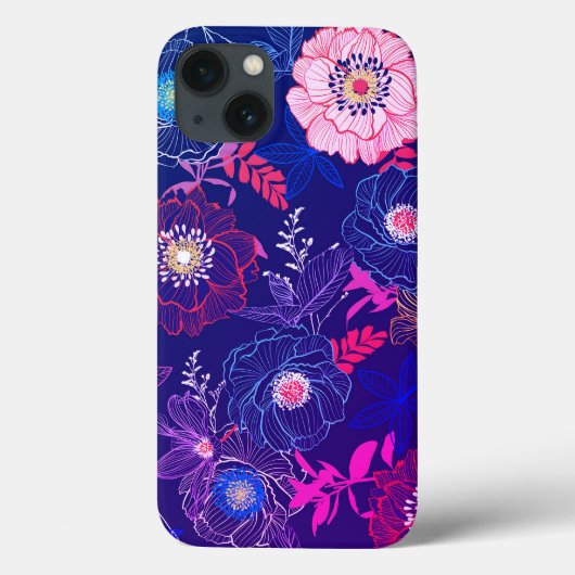 Kleurrijk Abstract Floral design Case-Mate iPhone Case (Achterkant)