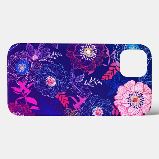 Kleurrijk Abstract Floral design Case-Mate iPhone Case (Achterkant (horizontaal))