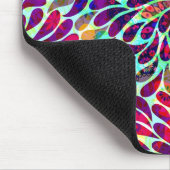 Kleurrijk Abstract Floral design Muismat (Hoek)