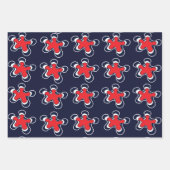 Kleurrijk Abstract Floral Patroon Inpakpapier Vel (Voorkant 2)