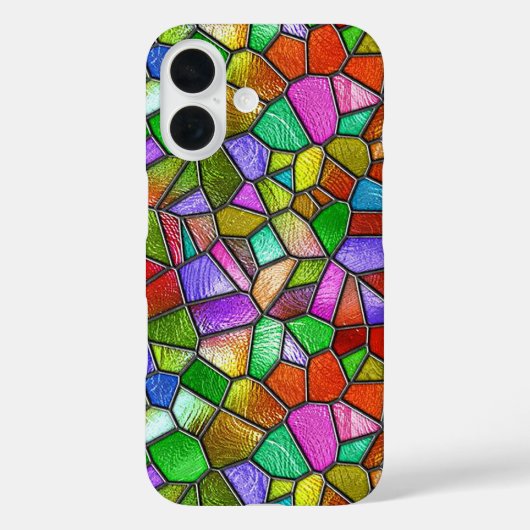 Kleurrijk Abstract Gebrandschilderd Raam Case-Mate iPhone Case (Achterkant)