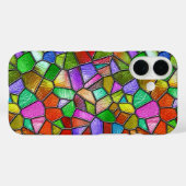 Kleurrijk Abstract Gebrandschilderd Raam Case-Mate iPhone Case (Achterkant (horizontaal))