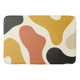 kleurrijk Abstract geel Zwart En Wit Badmat