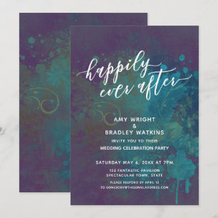 Kleurrijk Abstract Gelukkig tot in de Eeuwigheid O Kaart