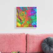 Kleurrijk Abstract, gemengd medialaplaat Canvas Afdruk (Insitu (Woonkamer))