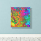Kleurrijk Abstract, gemengd medialaplaat Canvas Afdruk (Insitu (Houten vloer))