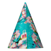 Kleurrijk Abstract geometrisch achtergrondpatroon Feesthoedjes (Achterkant)