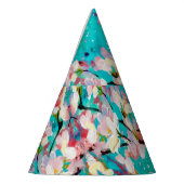 Kleurrijk Abstract geometrisch achtergrondpatroon Feesthoedjes (Links)