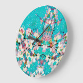 Kleurrijk Abstract geometrisch achtergrondpatroon Grote Klok (Hoek)