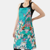 Kleurrijk Abstract geometrisch achtergrondpatroon Schort (Insitu)