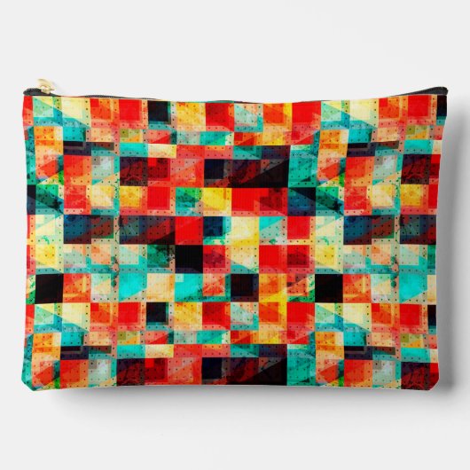 Kleurrijk abstract geometrisch hel element ontwerp etui (Voorkant)