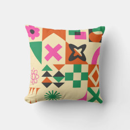 Kleurrijk Abstract geometrisch kunstpatroon Kussen