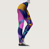 Kleurrijk Abstract geometrisch patroon Leggings (Rechts)