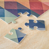 Kleurrijk Abstract geometrisch patroon Legpuzzel (Zijkant)