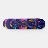 Kleurrijk Abstract geometrisch patroon Persoonlijk Skateboard (Horizontaal)