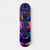 Kleurrijk Abstract geometrisch patroon Persoonlijk Skateboard (Voorkant)
