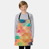 Kleurrijk Abstract geometrisch patroon Schort (Gedragen)