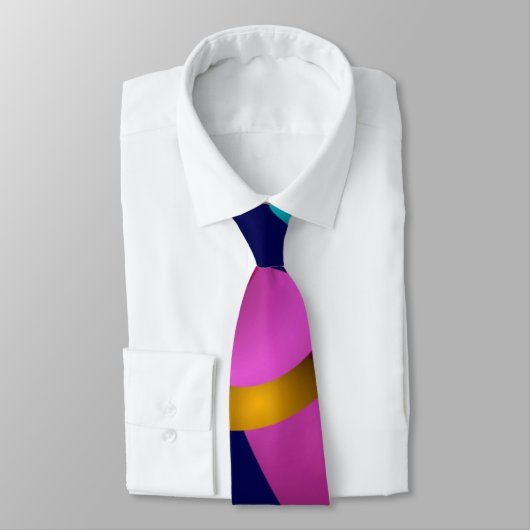Kleurrijk Abstract geometrisch patroon Stropdas (Gebonden)