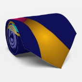 Kleurrijk Abstract geometrisch patroon Stropdas (Opgerold)