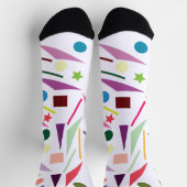 Kleurrijk Abstract geometrisch vormenpatroon Sokken (Top)