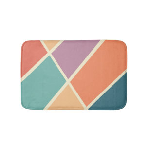 Kleurrijk abstract geometrisch vormontwerp badmat