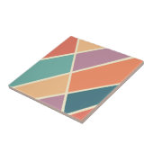 Kleurrijk abstract geometrisch vormontwerp tegeltje (Zijkant)