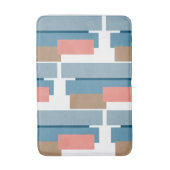 Kleurrijk Abstract Geometrische Stripes Kunstpatro Badmat (Voorkant Verticaal)