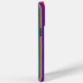 Kleurrijk abstract gestreepte lijnpatroon Case-Mate iPhone case (Achterkant / Rechts)