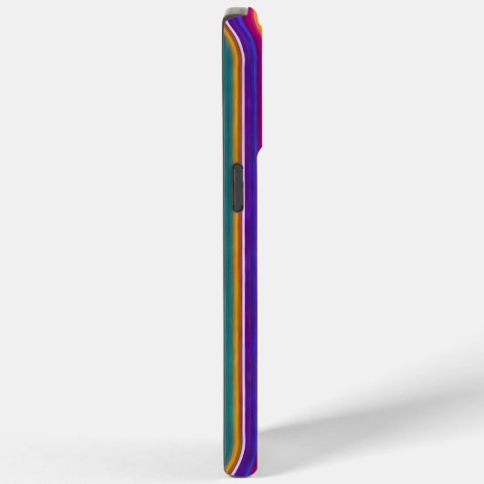 Kleurrijk abstract gestreepte lijnpatroon Case-Mate iPhone case (Achterkant / Rechts)