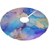 Kleurrijk Abstract: getextureerde olieverfschilder Kerstboom Rok (Gekanteld)