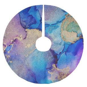 Kleurrijk Abstract: getextureerde olieverfschilder Kerstboom Rok