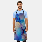 Kleurrijk Abstract: getextureerde olieverfschilder Schort (Gedragen)