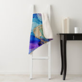 Kleurrijk Abstract: getextureerde olieverfschilder Sherpa Deken (In situ)