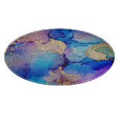 Kleurrijk Abstract: getextureerde olieverfschilder Snijplank (Hoek)