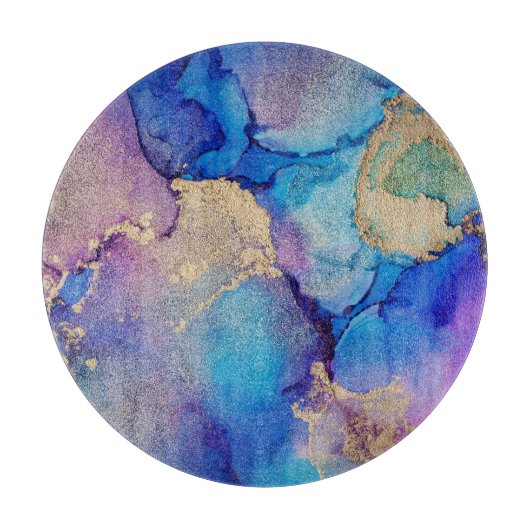 Kleurrijk Abstract: getextureerde olieverfschilder Snijplank (Voorkant)