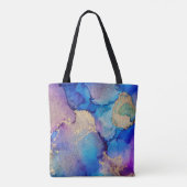 Kleurrijk Abstract: getextureerde olieverfschilder Tote Bag (Achterkant)