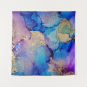 Kleurrijk Abstract: getextureerde olieverfschilder Wandkleed (Voorkant)