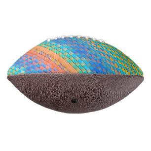 Kleurrijk Abstract geweven digitaal patroon American Football