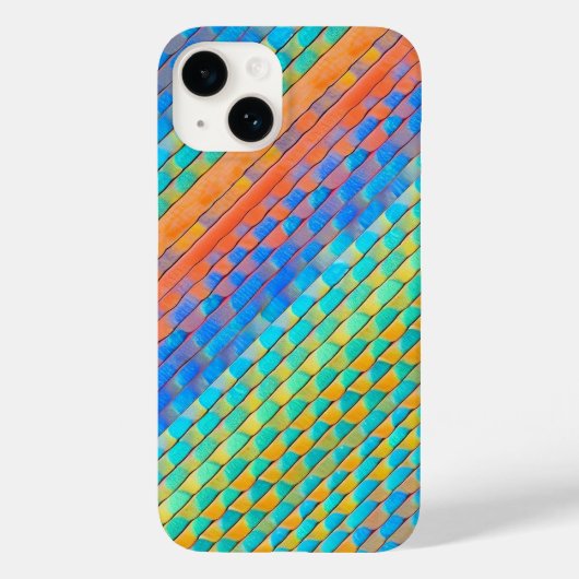 Kleurrijk Abstract geweven digitaal patroon Case-Mate iPhone Case (Achterkant)