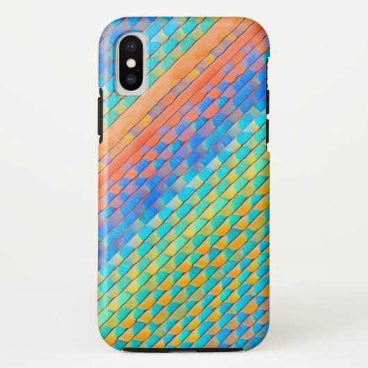 Kleurrijk Abstract geweven digitaal patroon Case-Mate iPhone Case (Achterkant)