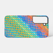 Kleurrijk Abstract geweven digitaal patroon Samsung Galaxy Hoesje (Achterkant horizontaal)
