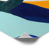 Kleurrijk Abstract Gezicht Poster (Hoek)