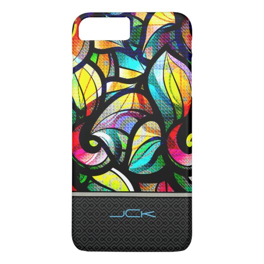Kleurrijk Abstract Glas in lood Case-Mate iPhone Case (Achterkant)