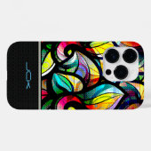 Kleurrijk Abstract Glas in lood Case-Mate iPhone Case (Achterkant (horizontaal))