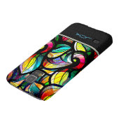 Kleurrijk Abstract Glas in lood Case-Mate Samsung Galaxy Hoesje (Onderkant)