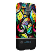 Kleurrijk Abstract Glas in lood Case-Mate Samsung Galaxy Hoesje (Back/Rechts)